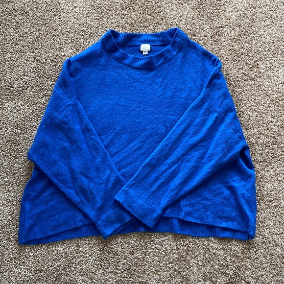 royal blue oversized sweater